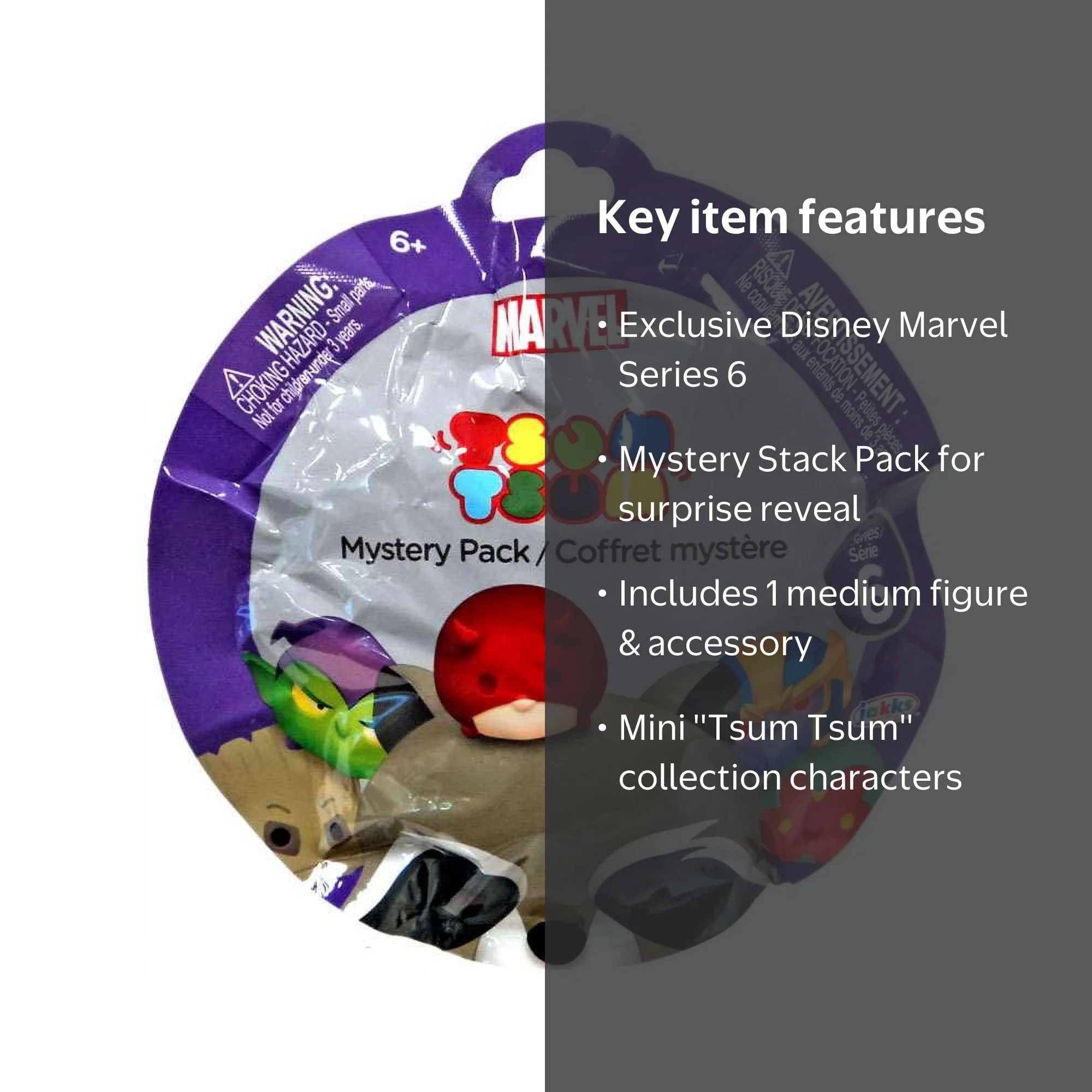 Disney Marvel Tsum Tsum Series 6 Mystery Stack Pack - Walmart.com