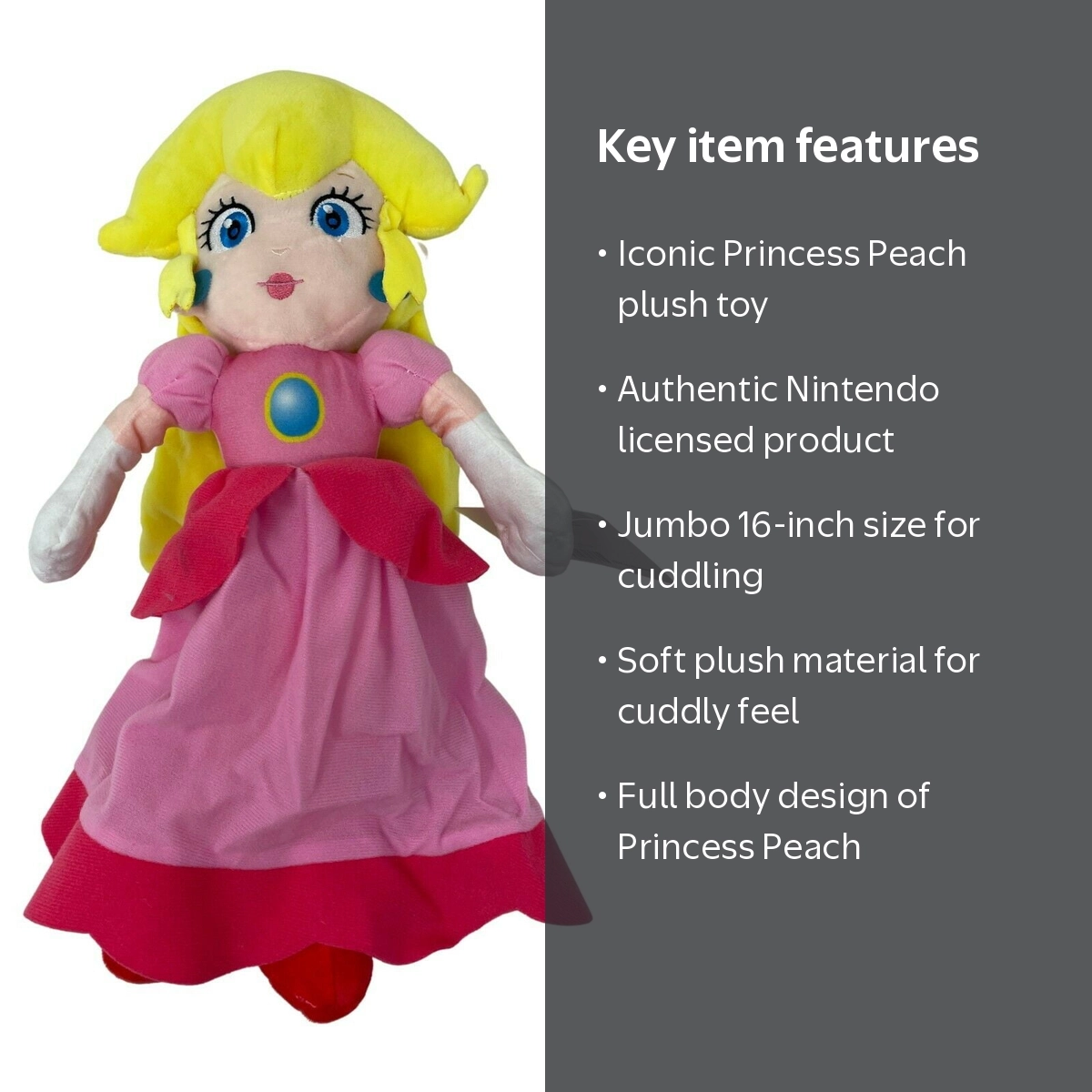 Nintendo Official Super Mario Full body Soft Plush, 16