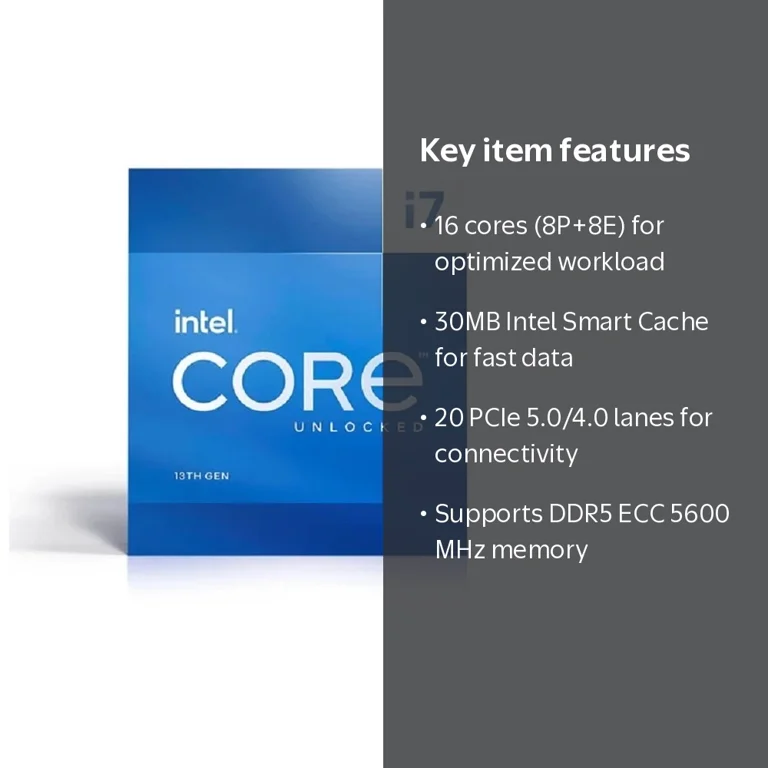 Intel Core i7-13700K 3.4 GHz 16-Core LGA 1700 Processor