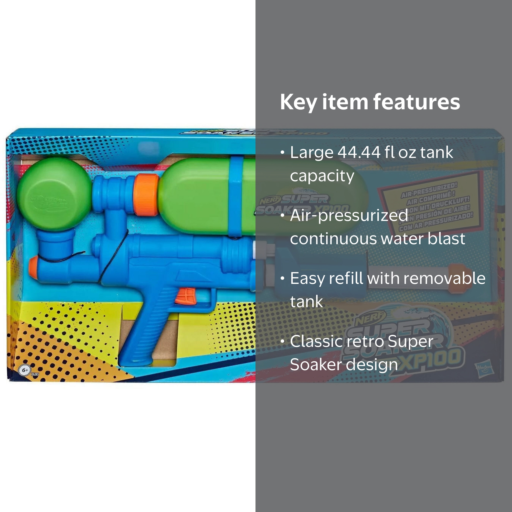 NERF Super Soaker XP100 Water Blaster for Preschool Play - Walmart