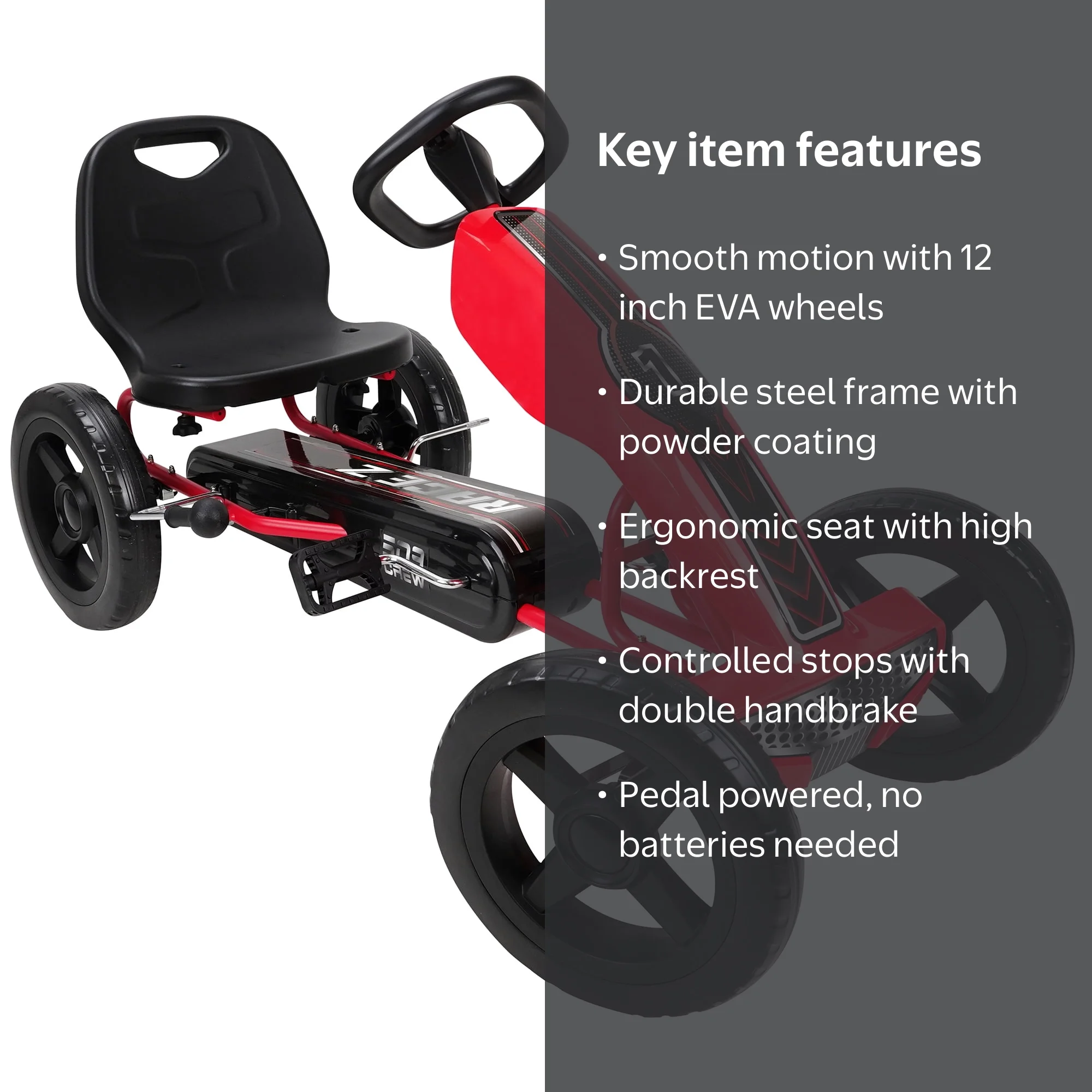 ガーシー 509 Crew Race Z Pedal Go Kart Unisex Kids Push & Pedal Ride-ons