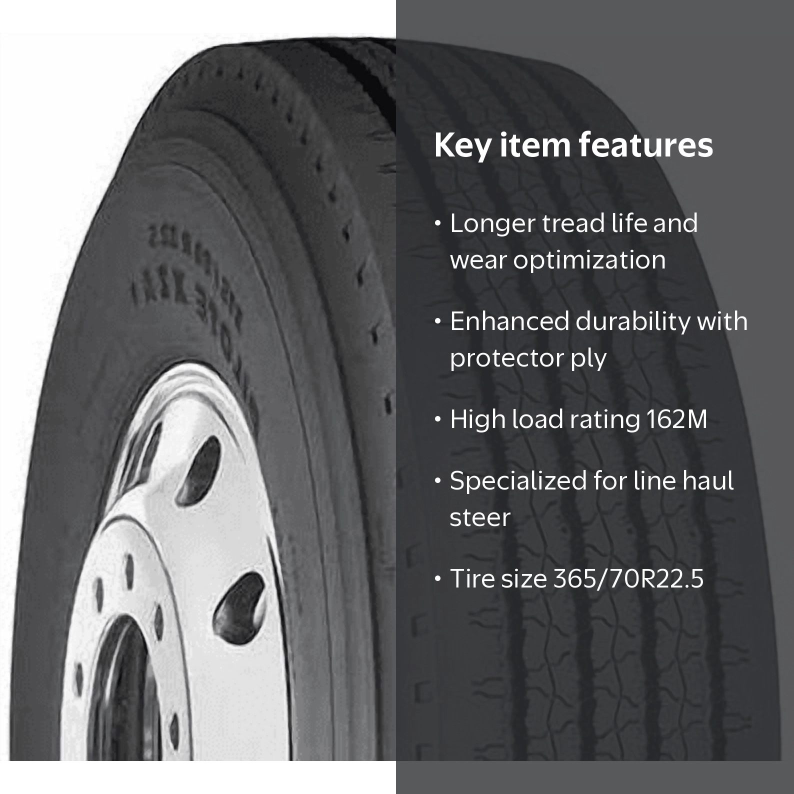 1 Michelin XZA / Line Haul Steer 365/70R22.5 TL 20 162L - Walmart.com