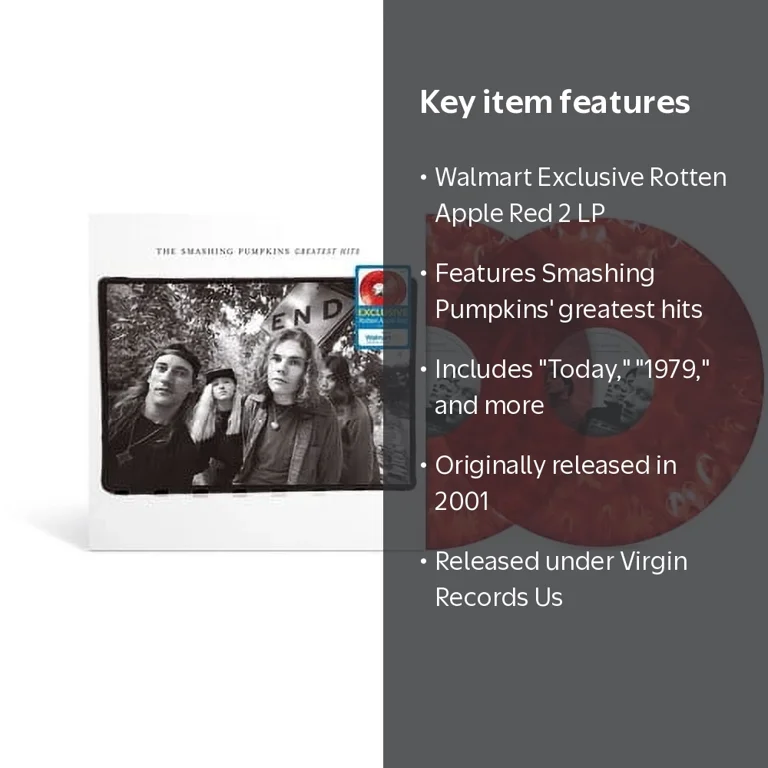 Smashing Pumpkins - Rotten Apples: Greatest Hits - Vinyl - Walmart.com