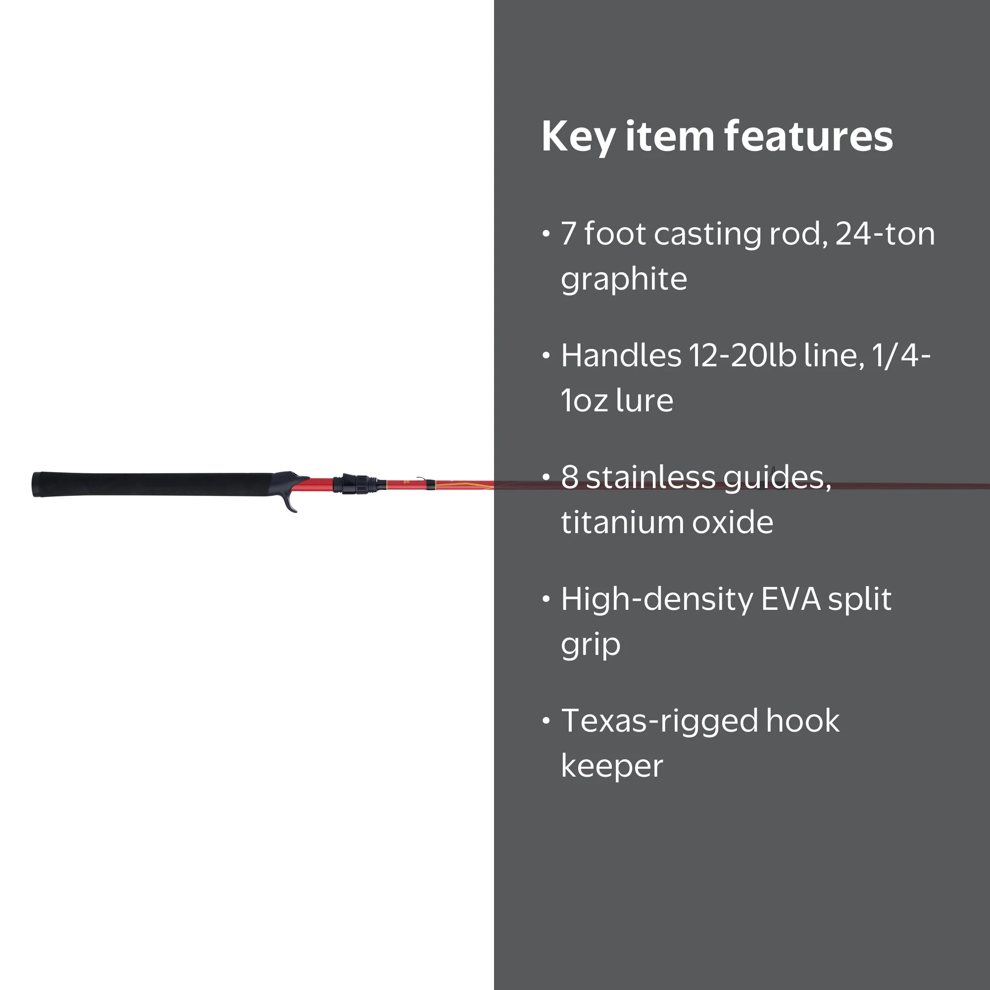 Free Shipping! Abu Garcia Vigilante 7' Medium Heavy Graphite