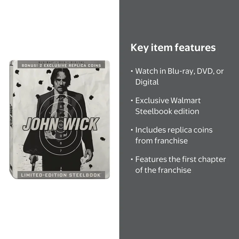 John Wick (Blu-ray + DVD + Digital Copy + Gift With Purchase