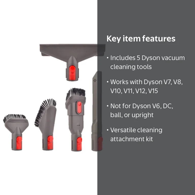 Dyson Compatible Attachment Kit for V7, V8, V10, V11 Cordless