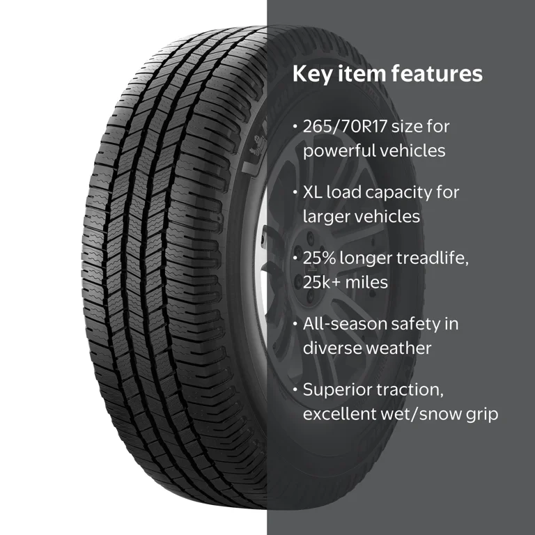 Michelin, Tire, 265/70R17 116T XL, All-Season Treadlife - Walmart.com