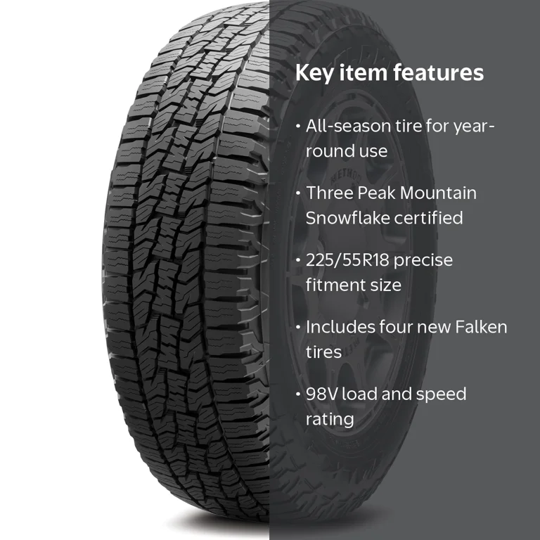 Falken Wildpeak A/T Trail 225/55R18 98V 4-Pack All-Season Tires