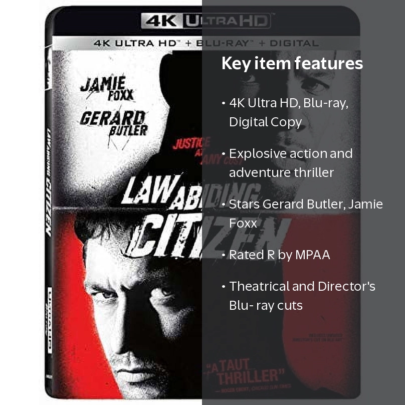 Lionsgate Home Entertainment, Law Abiding Citizen, 4K Ultra HD Blu