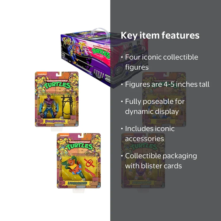 Teenage Mutant Ninja Turtles Action Figure 4pk: Foot Soldier