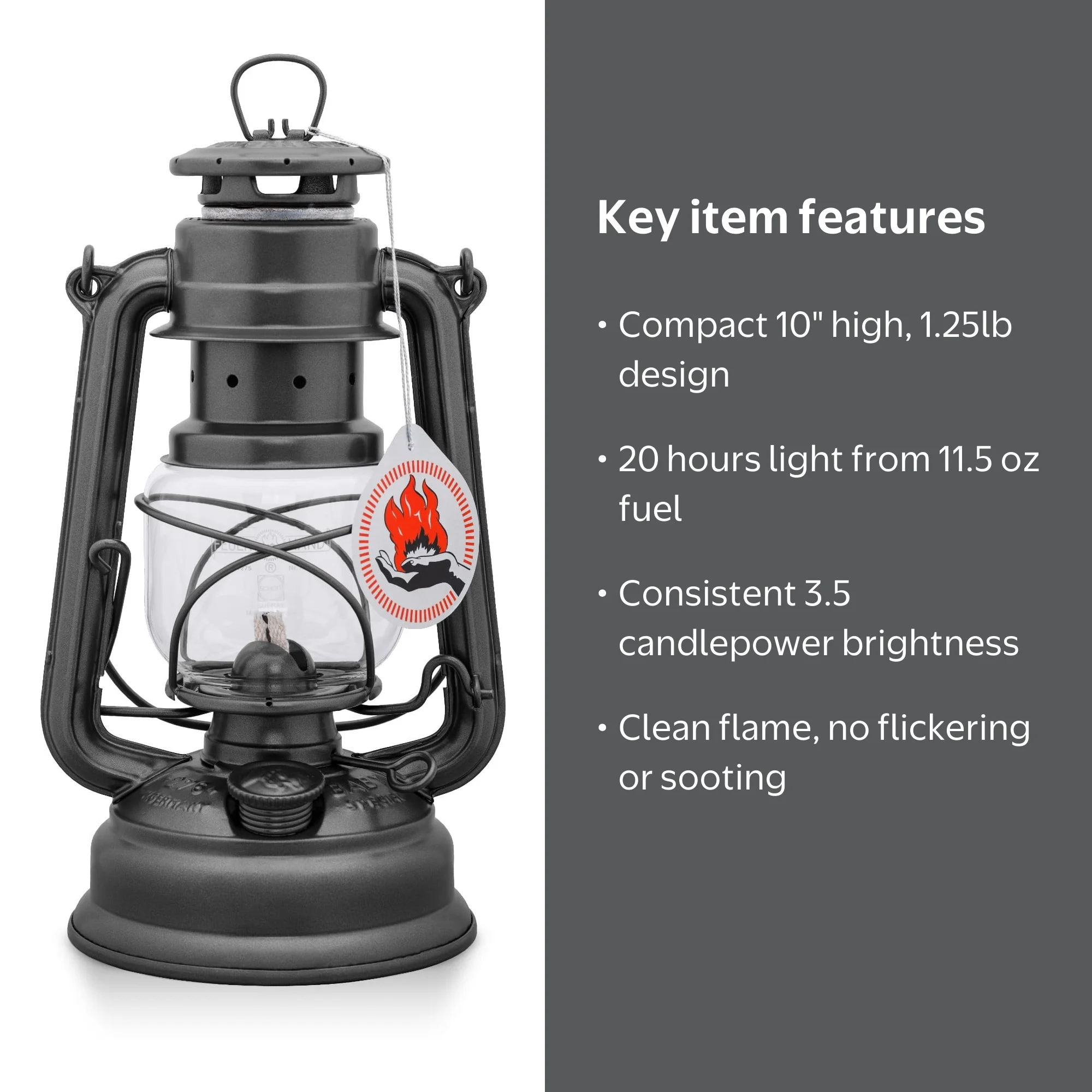 Feuerhand Outdoor Kerosene Fuel Lantern, German Made Weather