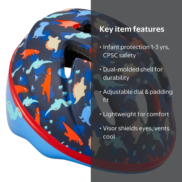 1 year old helmet for bike Schwinn Classic Waves Toddler – Blue/Green Keep your little one safe on their very first ride (and every one to come) Bike Helmet Toddlers Kids for
