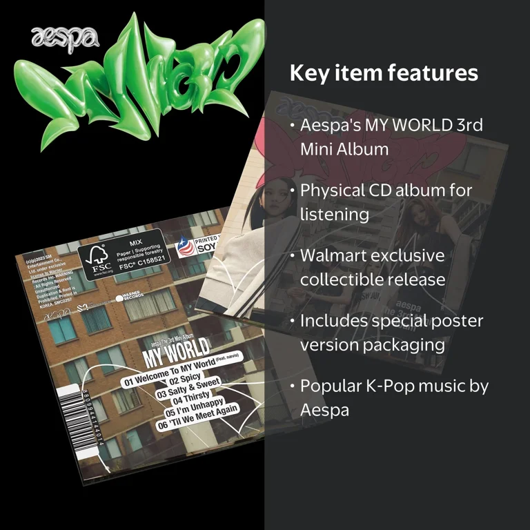 Aespa - My World - The 3rd Mini Album (Poster version) (Walmart
