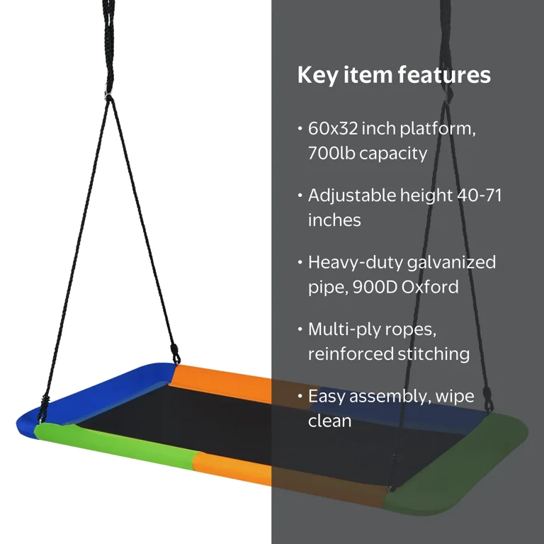 Gymax 60'' Giant Tree Swing Set for Kids & Adults, 700 lbs