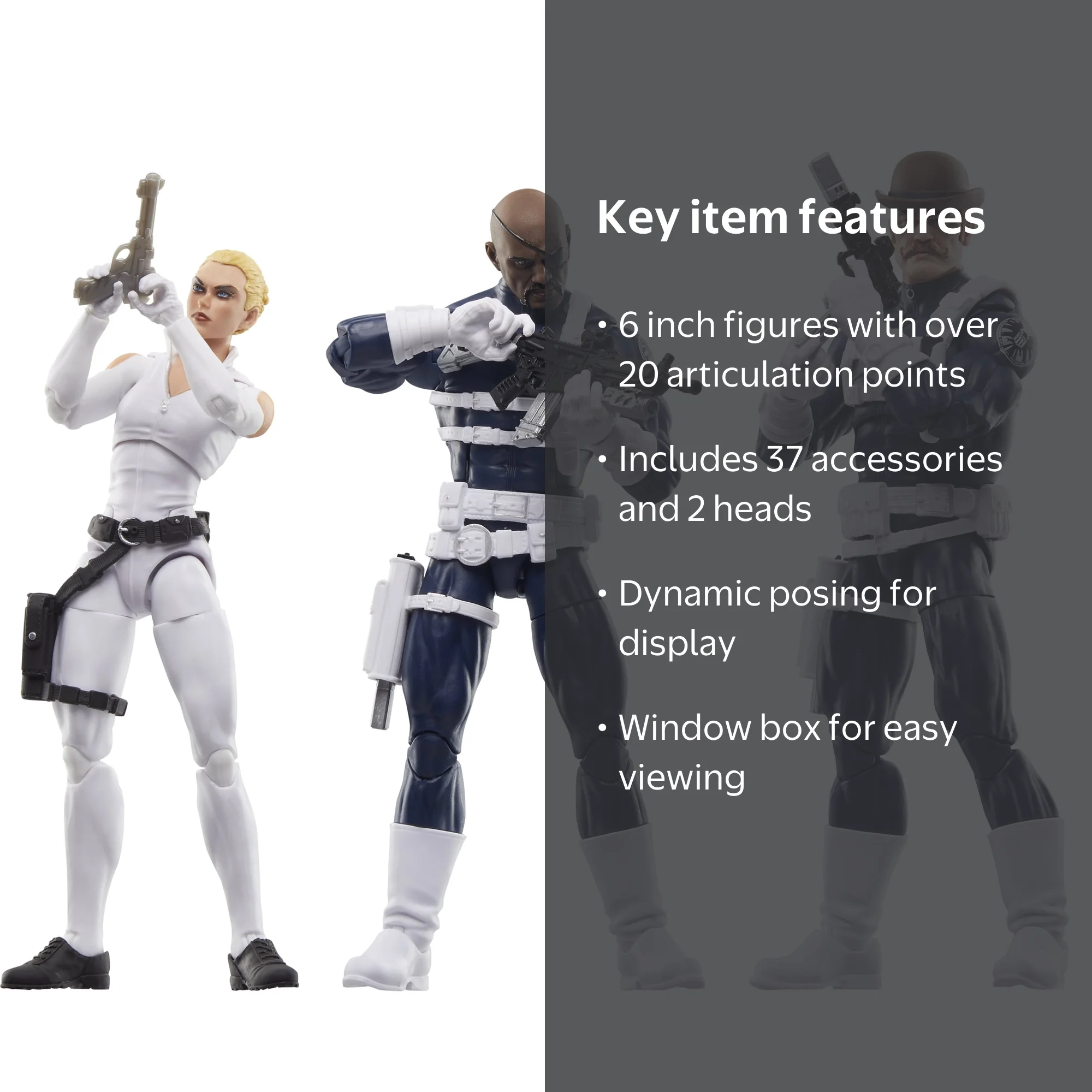 Marvel, Action Figures, Nick Fury Jr., Sharon Carter, Dum Dum