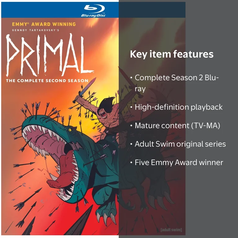 SDS, Blu-ray, Genndy Tartakovsky's Primal: The Complete Second