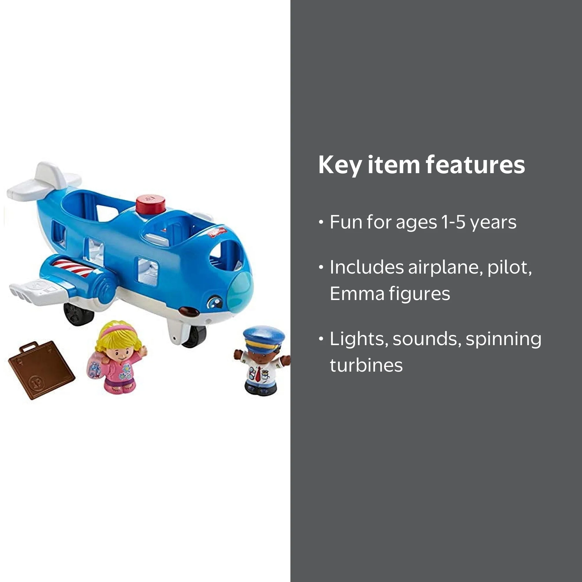 Fisher-Price Little People Travel Together Airplane Vehicle (Deluxe) - Walmart.com Fisher-Price Little People Travel Together Airplane Vehicle (Deluxe) - Walmart.com