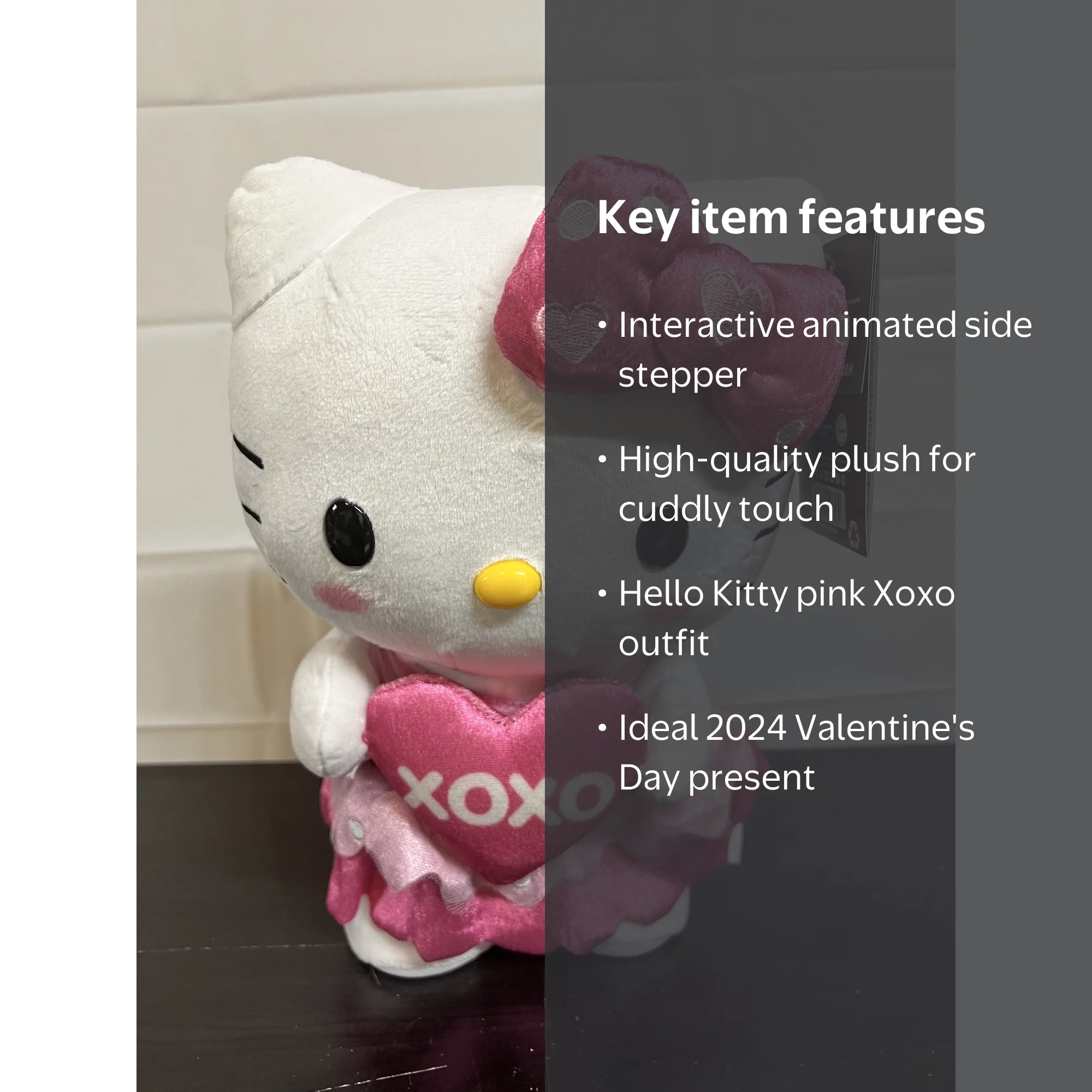 Sanrio Hello Kitty 2024 Valentine's Day Pink Xoxo Animated Side