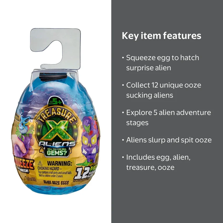 Treasure X Series 3 Aliens Ooze Egg Mystery Pack with Collectible