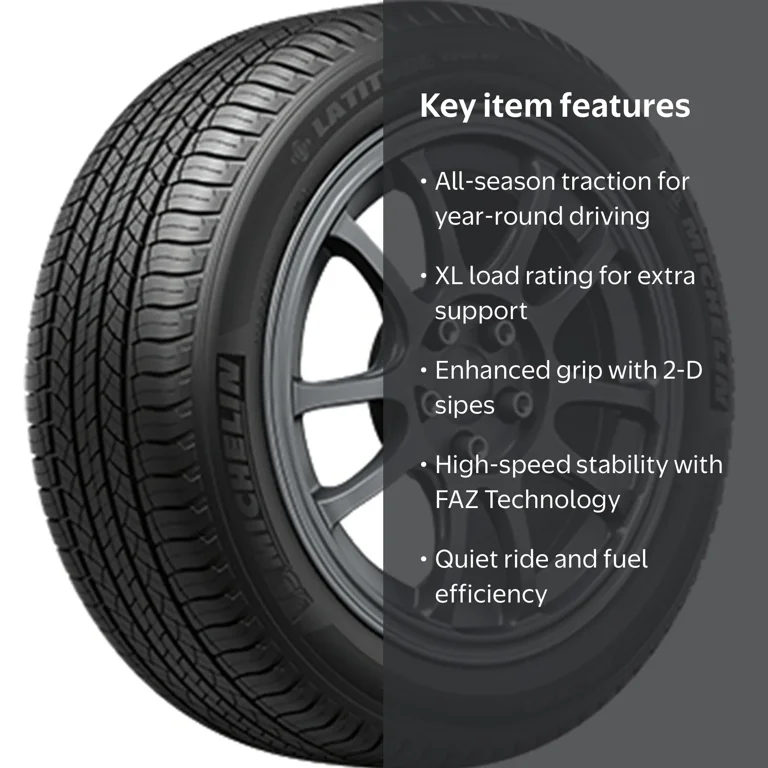 Michelin, Passenger Tire, 255/50R19 107H XL, All Season