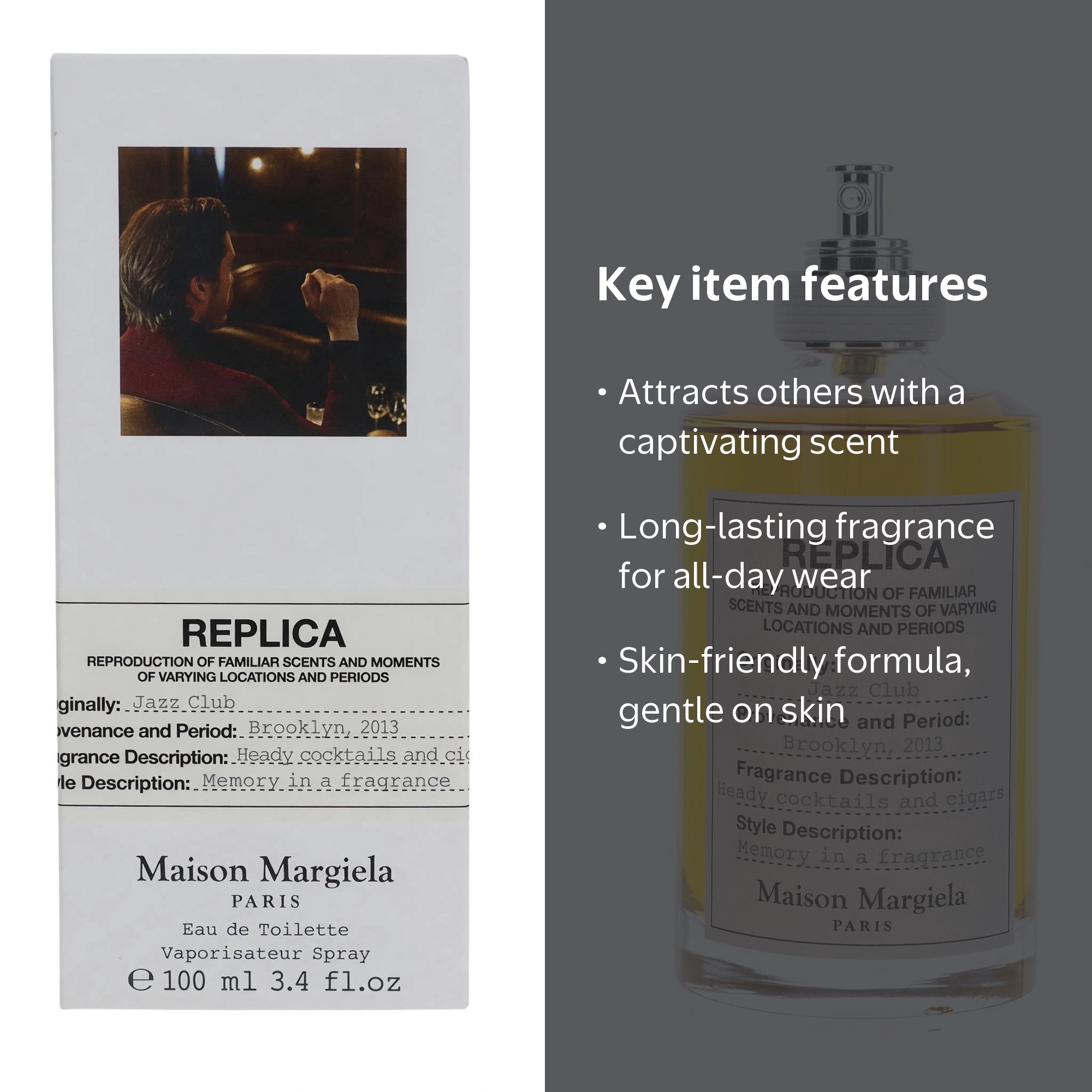 Maison Margiela, Replica Jazz Club, 3.4 oz EDT Spray - Walmart.com