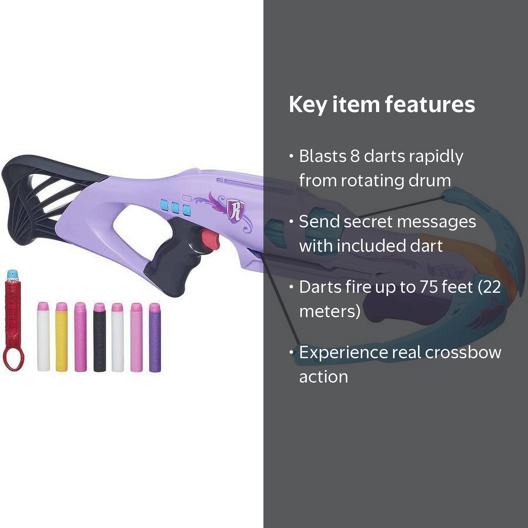 Nerf Rebelle Codebreaker Crossbow Blaster - Walmart.com