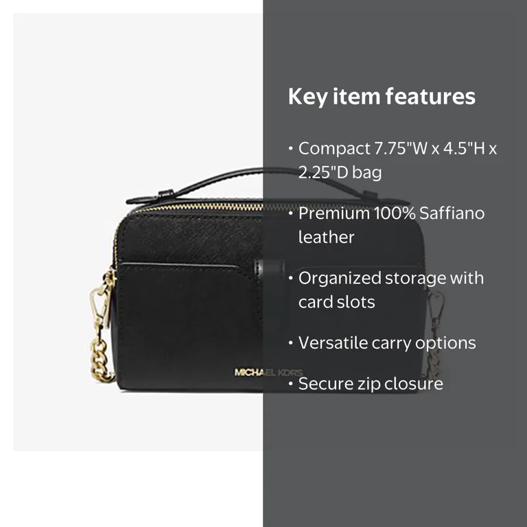 Michael Kors Leather Smartphone Bag, Medium Double Zip Phone