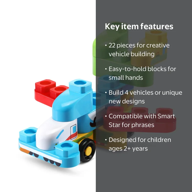 LeapFrog LeapBuilders Soar and Zoom Vehicles 22-piece set