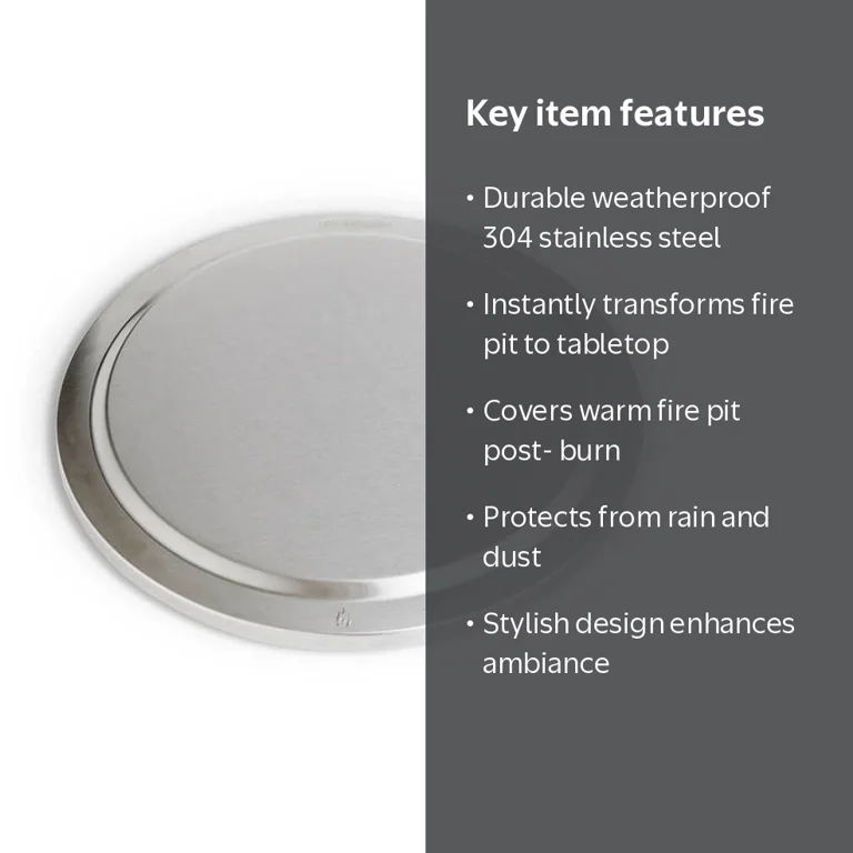 Solo Stove Bonfire Lid, Stainless Steel Fire Pit Accessory