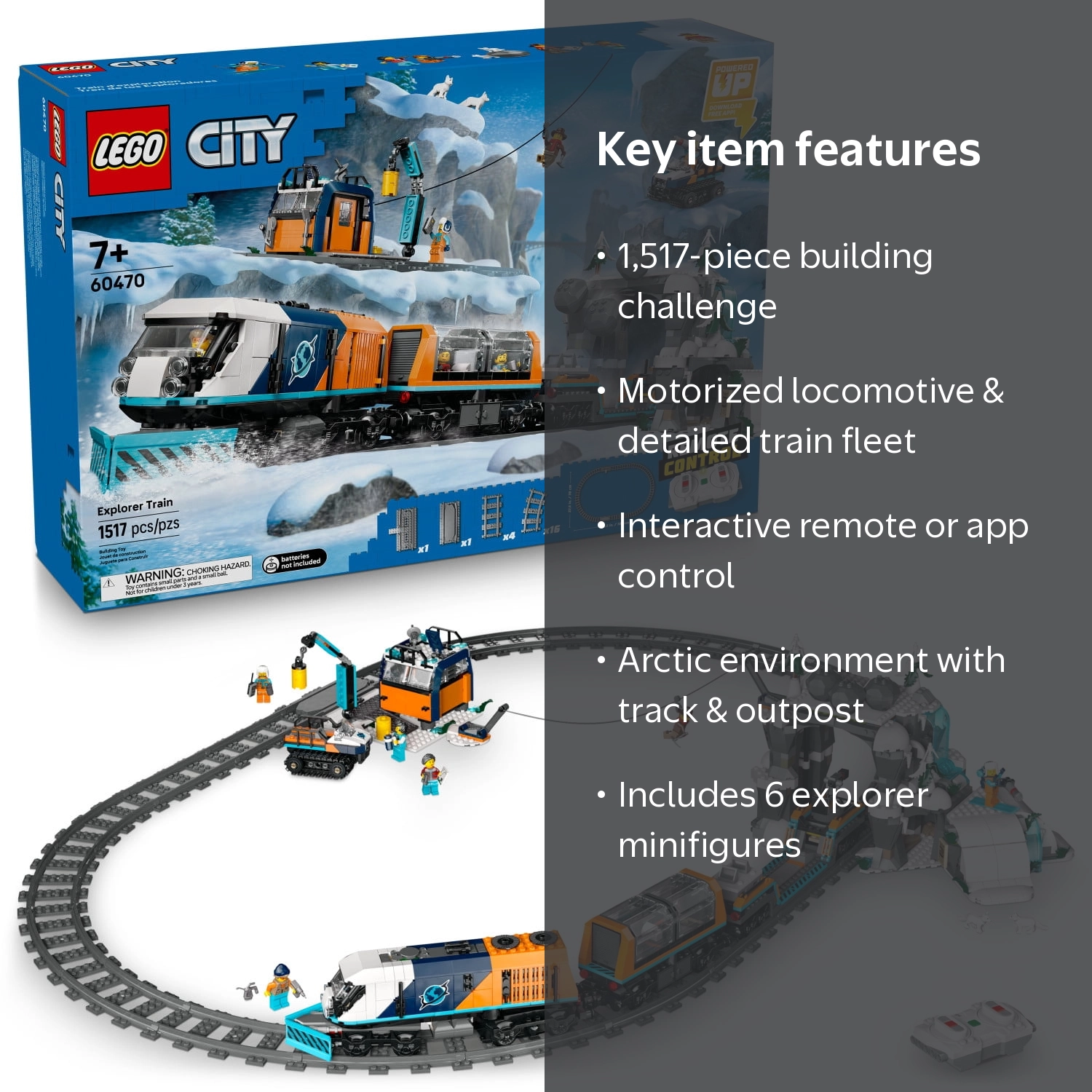 「RT-213409」 LEGO City Arctic Train - Building sets for childcare centers