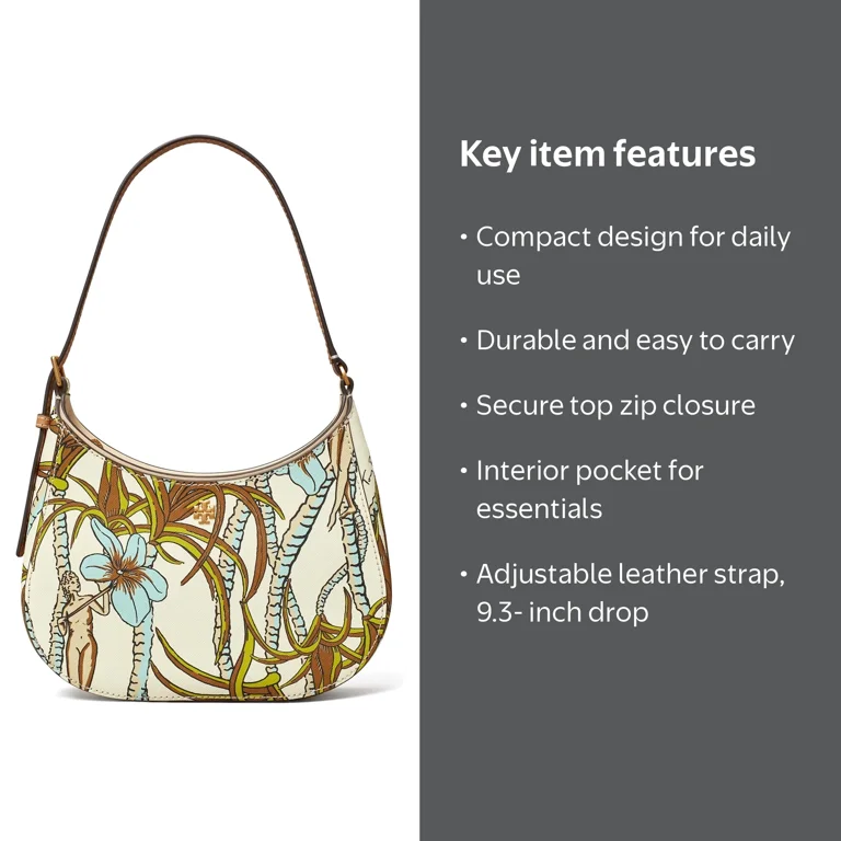 Tory Burch Women's Emerson Small Printed Zip Shoulder Bag (Multi