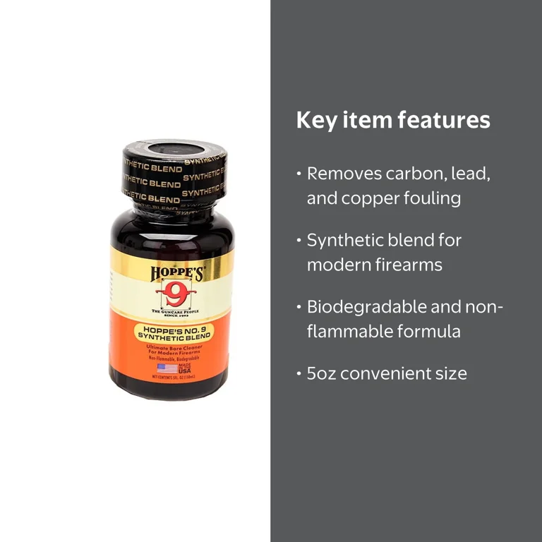 Hoppe's® No.9 Synthetic Blend Modern Firearm Gun Bore Cleaner 5oz