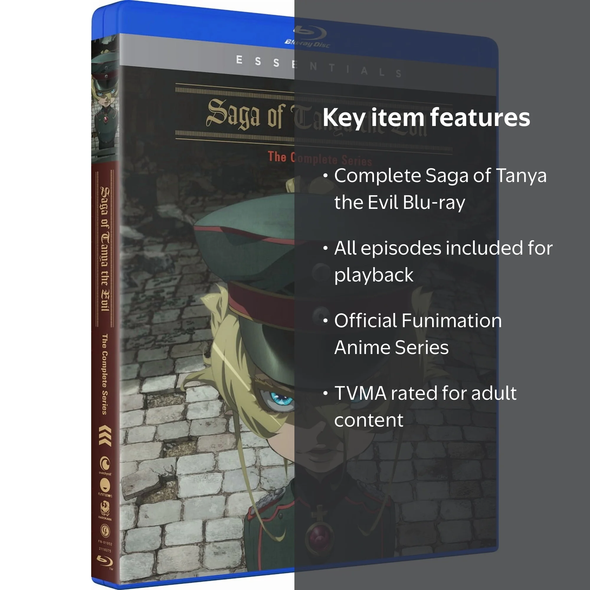 Funimation, Saga Of Tanya The Evil Complete Series Blu-ray