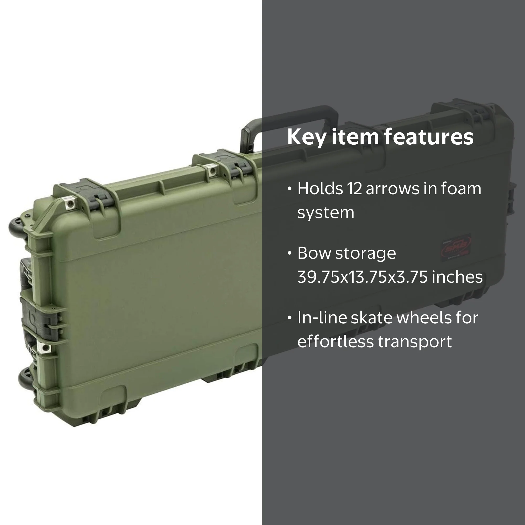SKB Cases iSeries 4214 Archery Hunting Bow Case, Hard Exterior