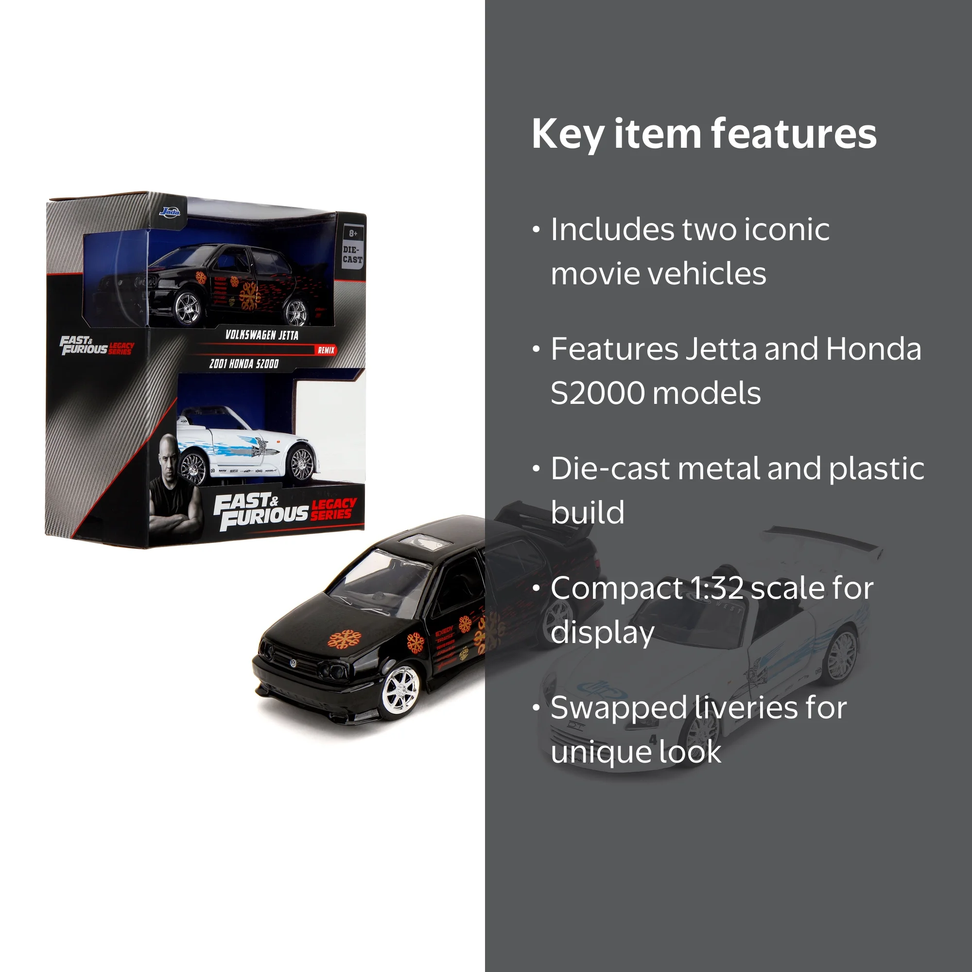Jada Toys Fast & Furious Legacy Twin pack - Volkswagen Jetta