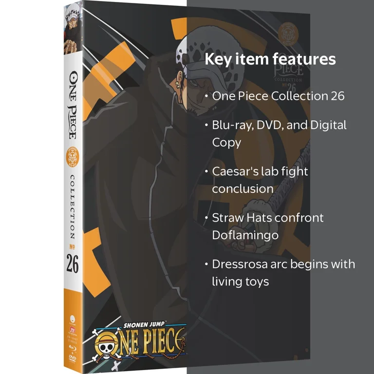 One Piece - Collection 26 (Blu-ray + DVD + Digital Copy) - Walmart.com
