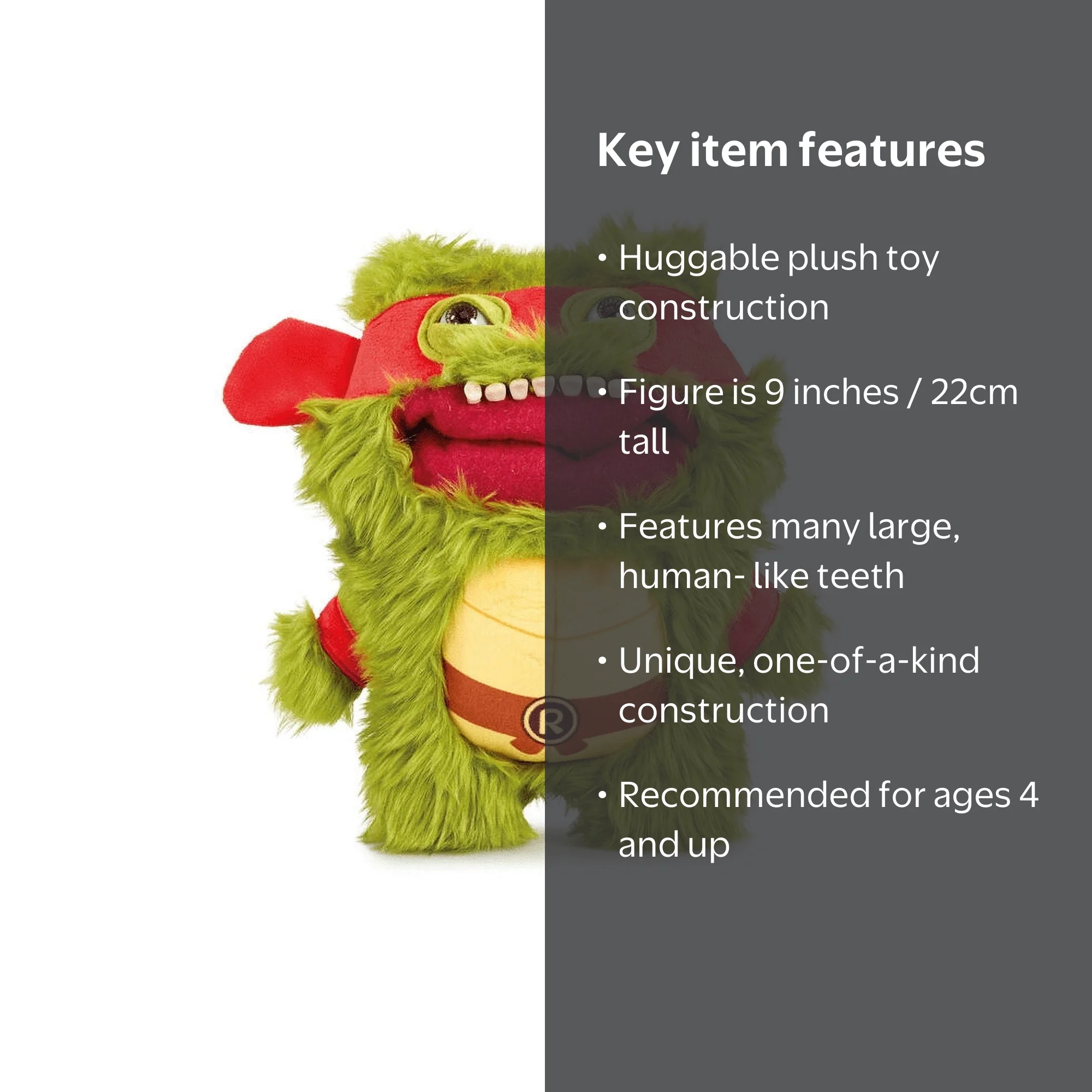 SHANSUI Fuggler x Teenage Mutant Ninja Turtles Stuffed Animals, 9