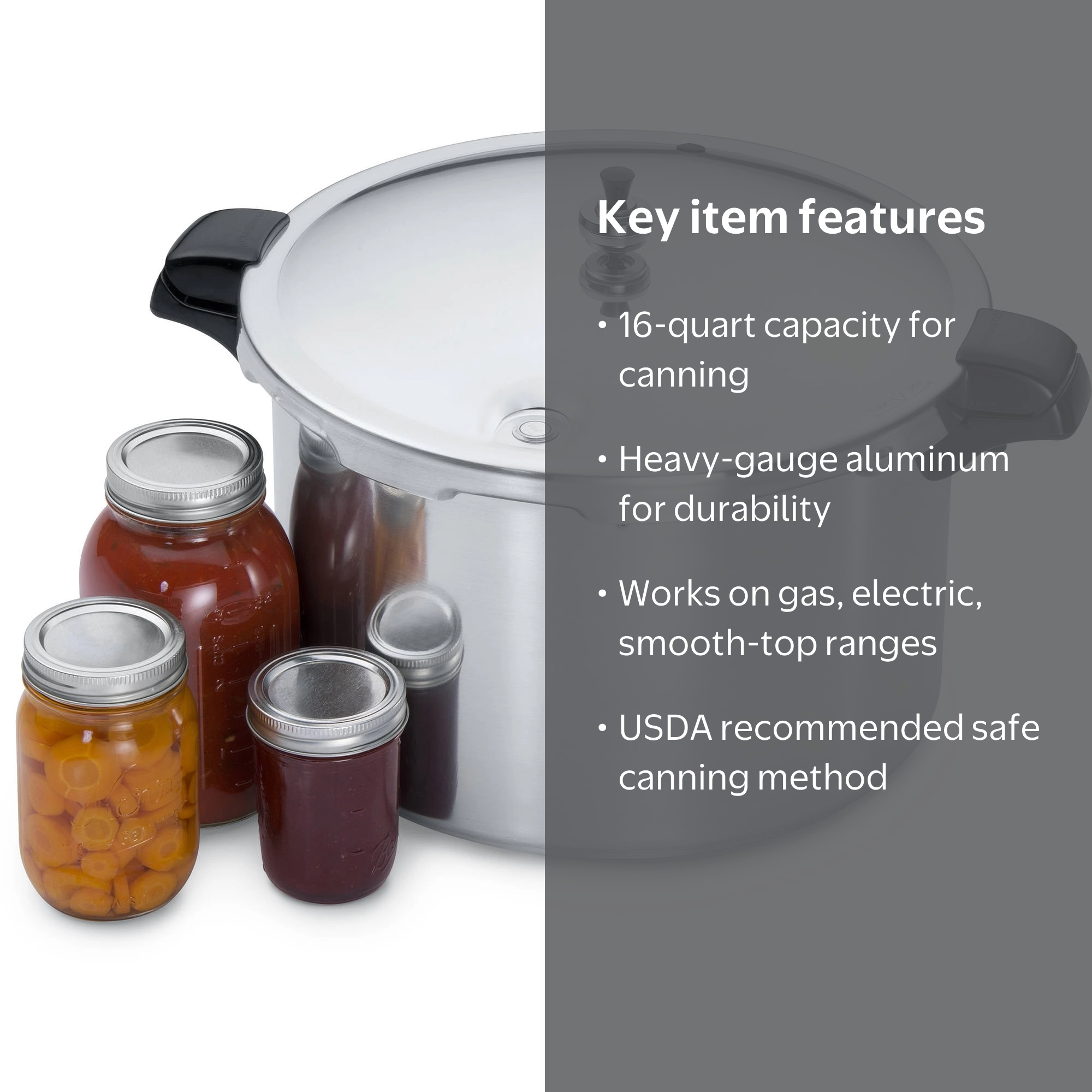 Presto 16-Quart Electric Aluminum Pressure Cooker and Canner