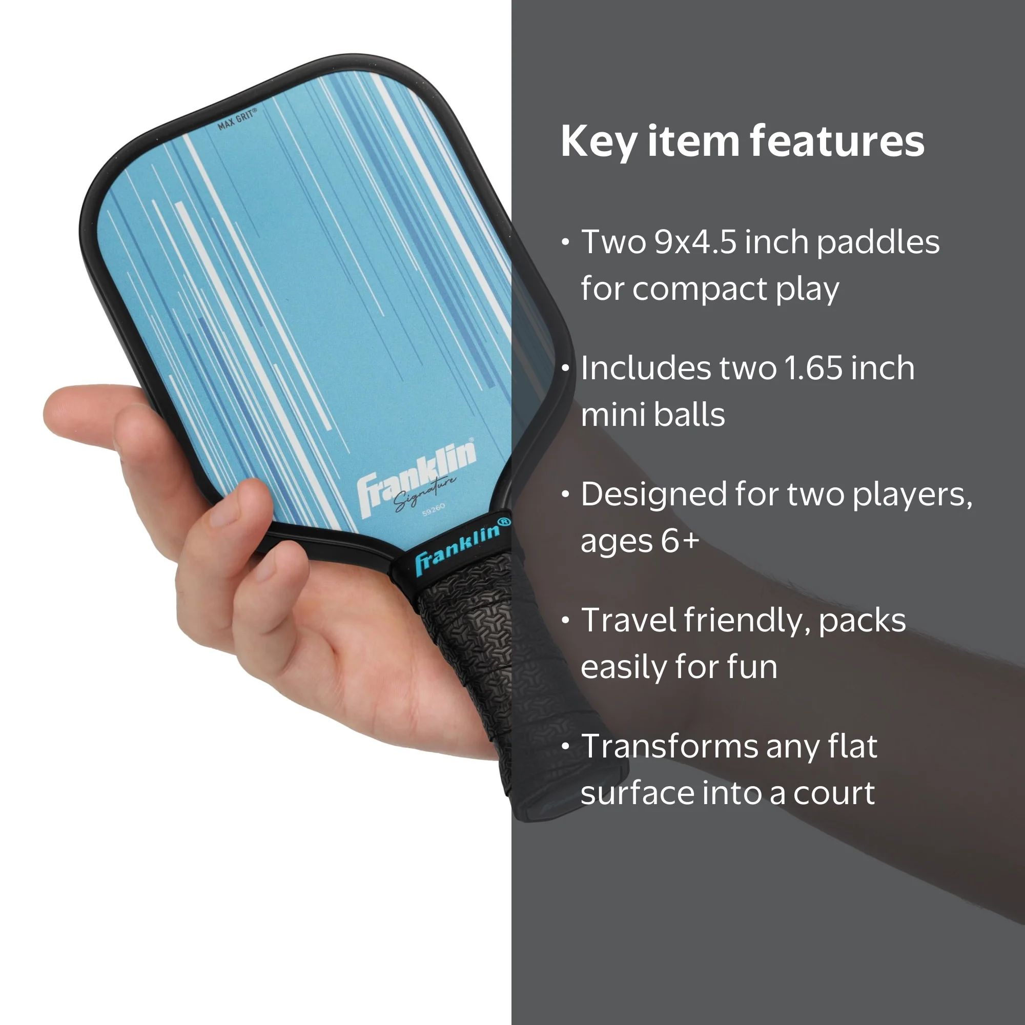 Franklin Sports Mini Pickleball Game Set - Portable Tabletop