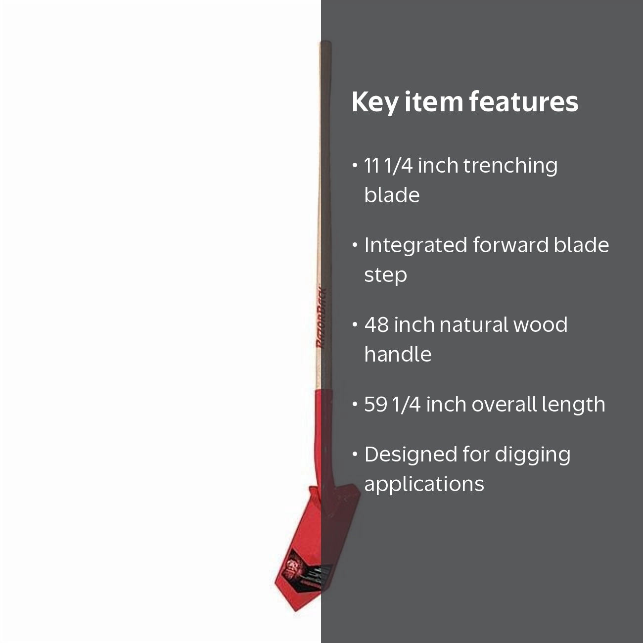Razor-Back Trenching Shovel,48
