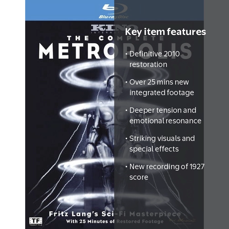 Metropolis (The Complete Metropolis) (2010 Restored) - Walmart.com