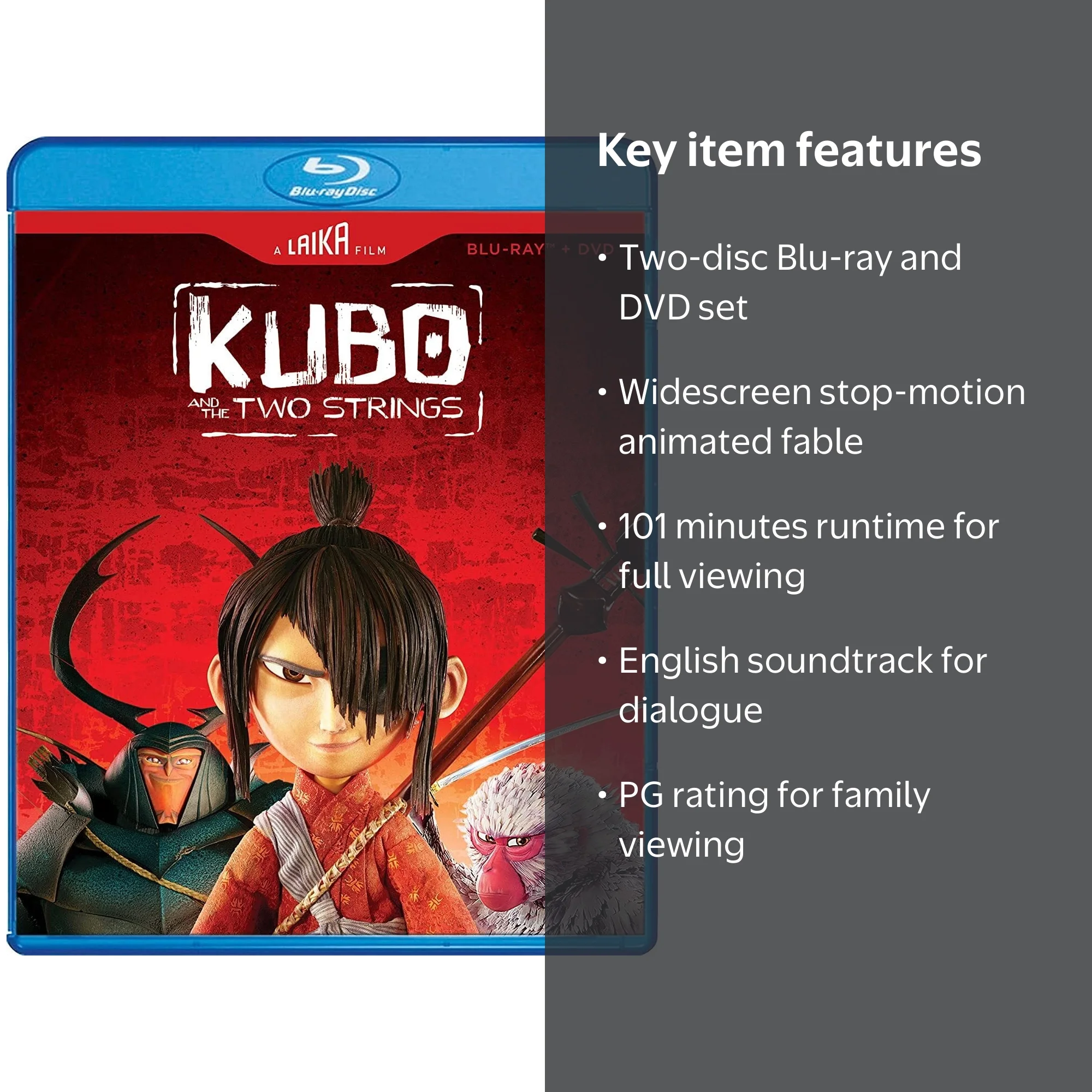Kubo and the Two Strings (Laika Edition) (Blu-ray + DVD) - Walmart.com