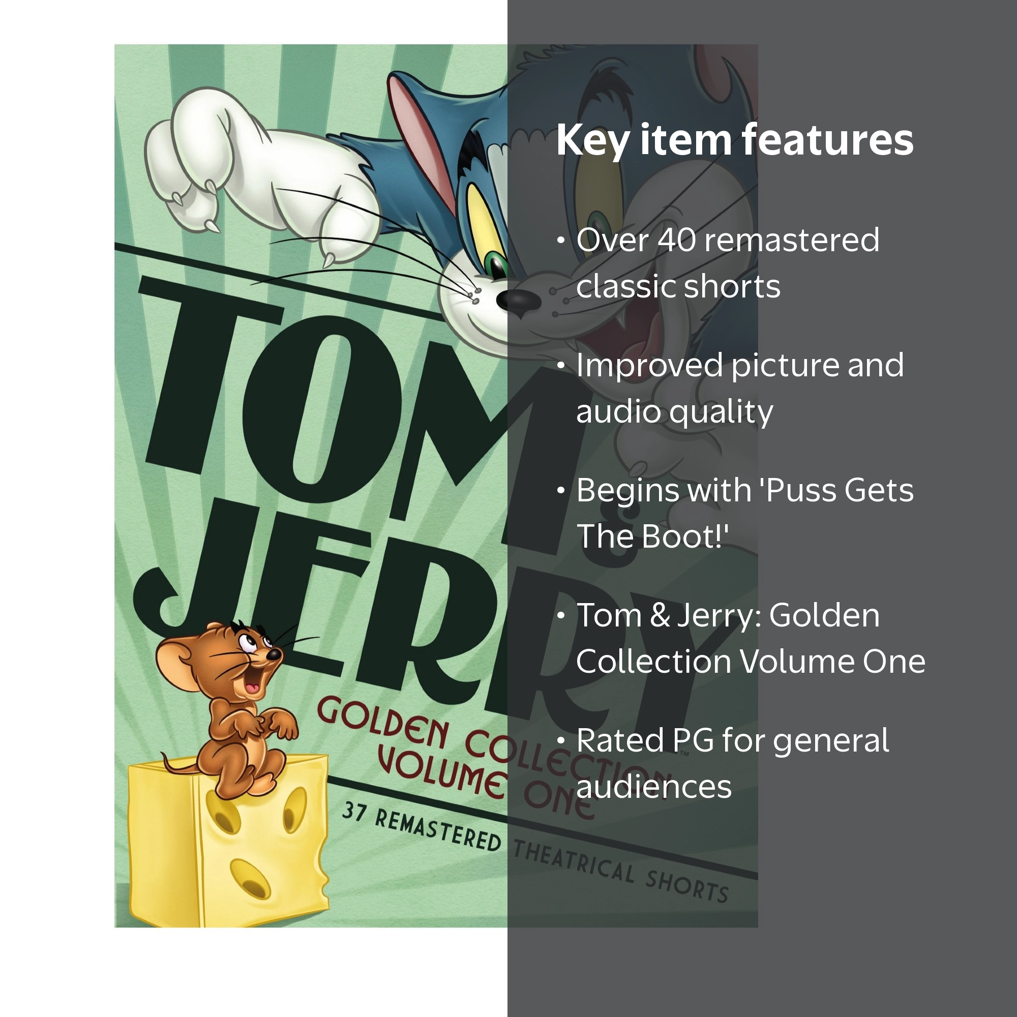 杉本恭一 DVD COLLECTOR'S EDITION Tom & Jerry: Golden Collection Volume One (DVD) - Walmart.com