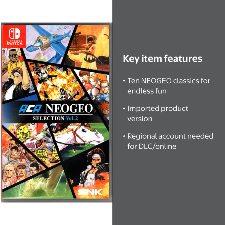 ACA NeoGeo Selection Vol. 2 for Nintendo Switch™ - Walmart.com