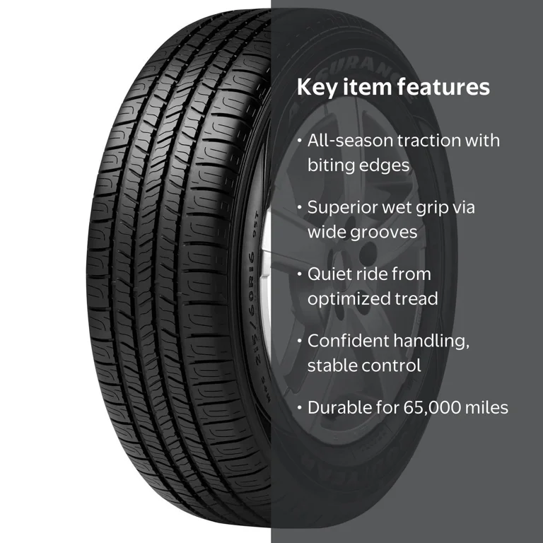 Goodyear, Passenger Tire, 205/55R16 91H, All-Season, Wet Dry Snow