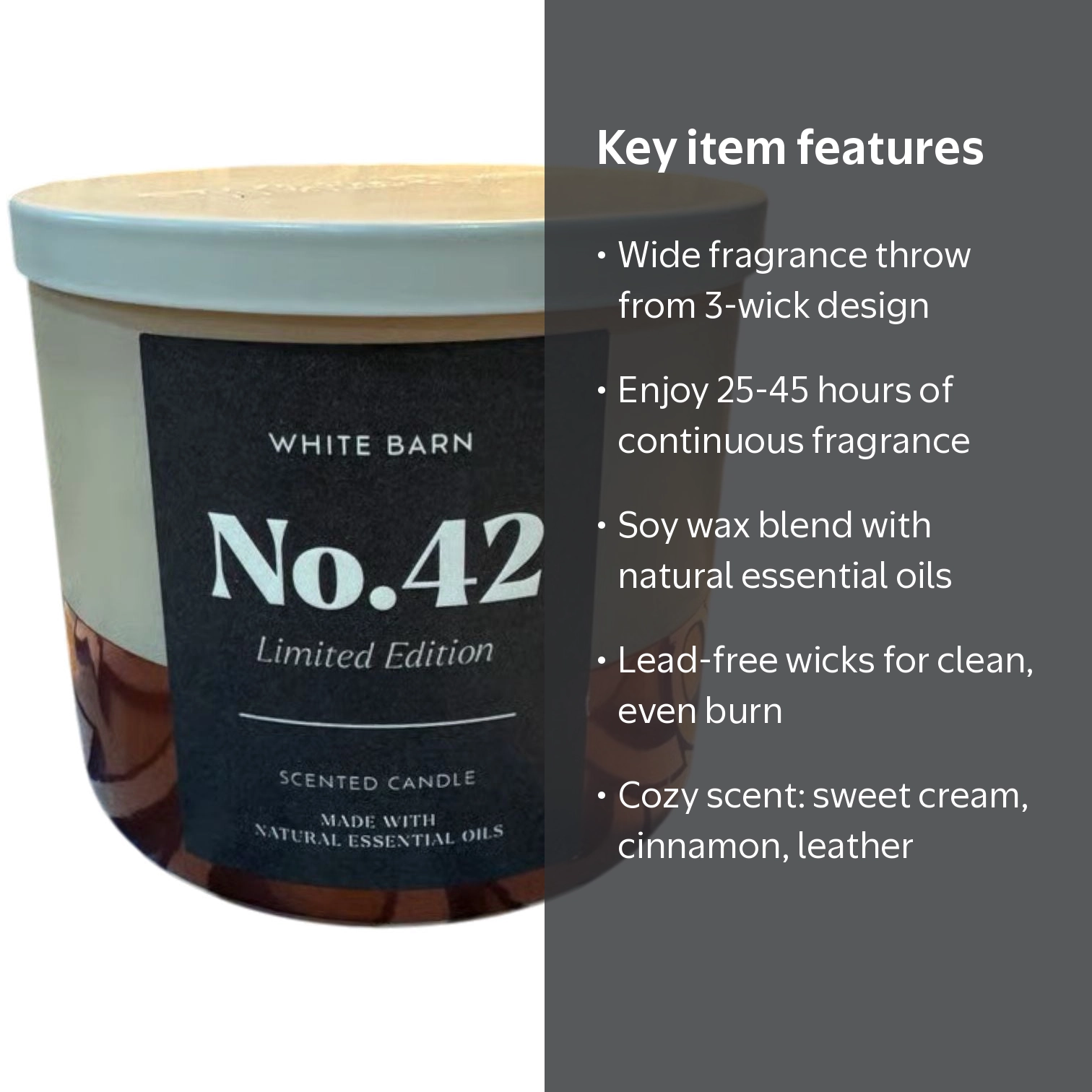 Bath and Body Works Limited Edition No.42 Scented 3-Wick Candle