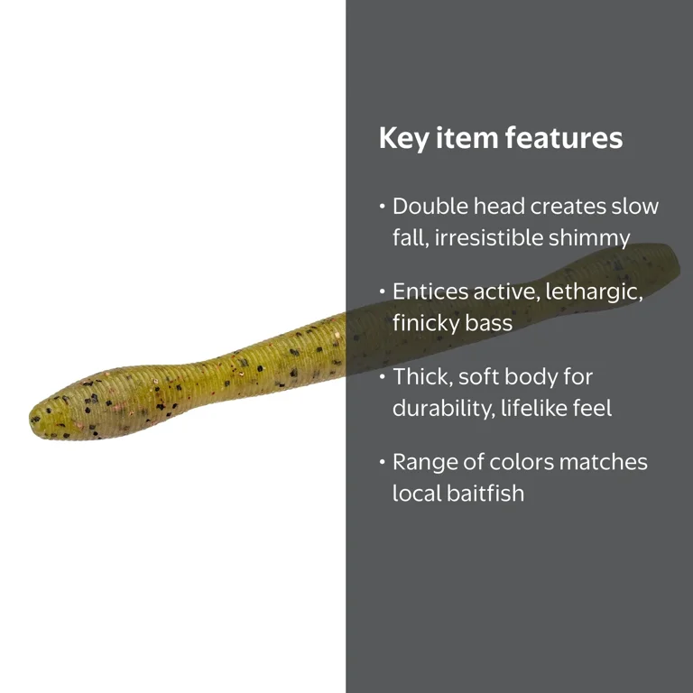 Perfection Lures David Dudley Wacky Worm Soft Plastic Fishing Bait
