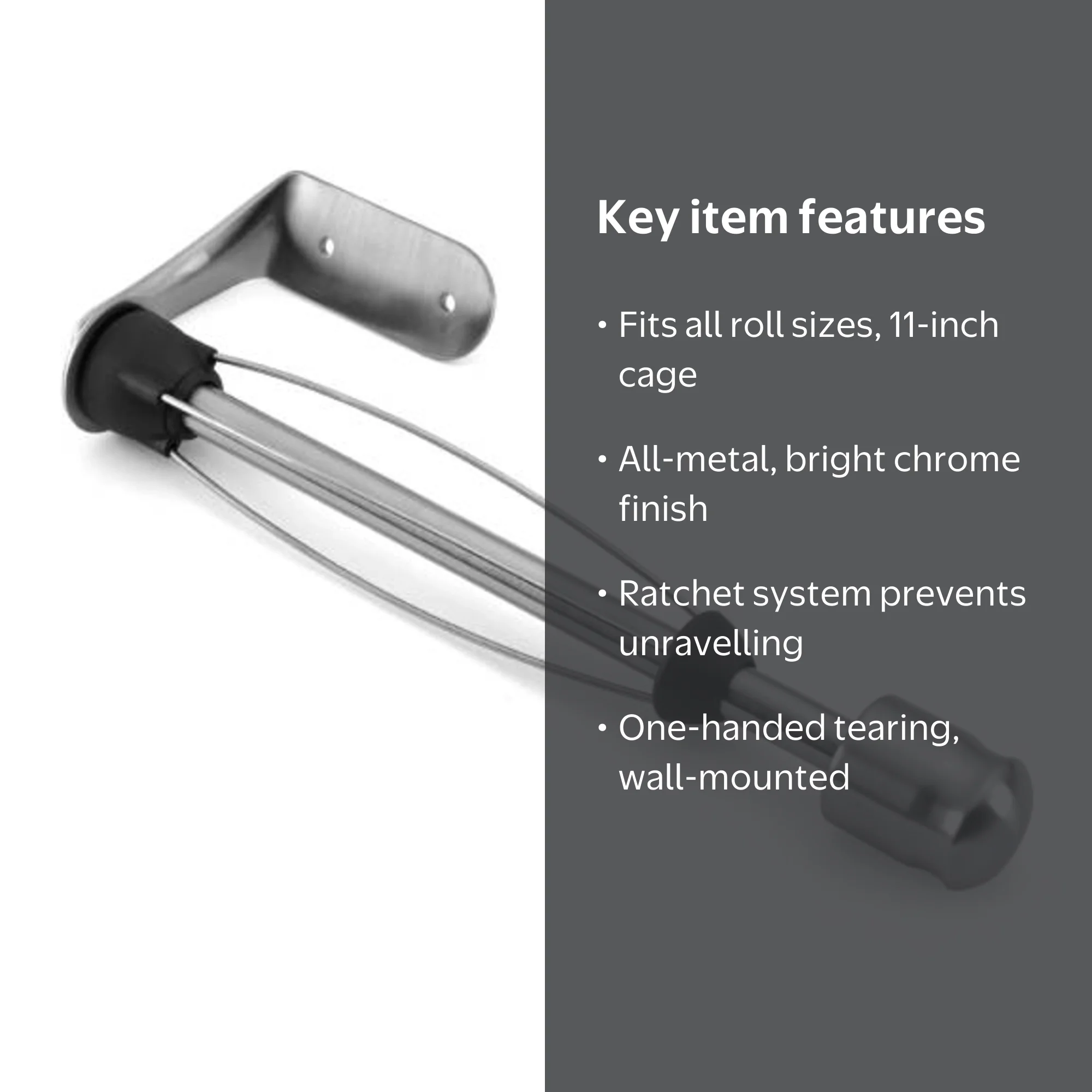 Kamenstein Perfect Tear Horizontal Paper Towel Holder, Wall Mount