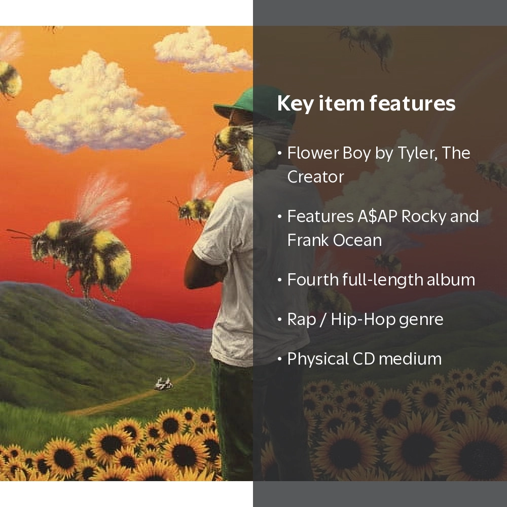 Tyler, the Creator - Flower Boy Music Album - Rap/Hip-Hop CD