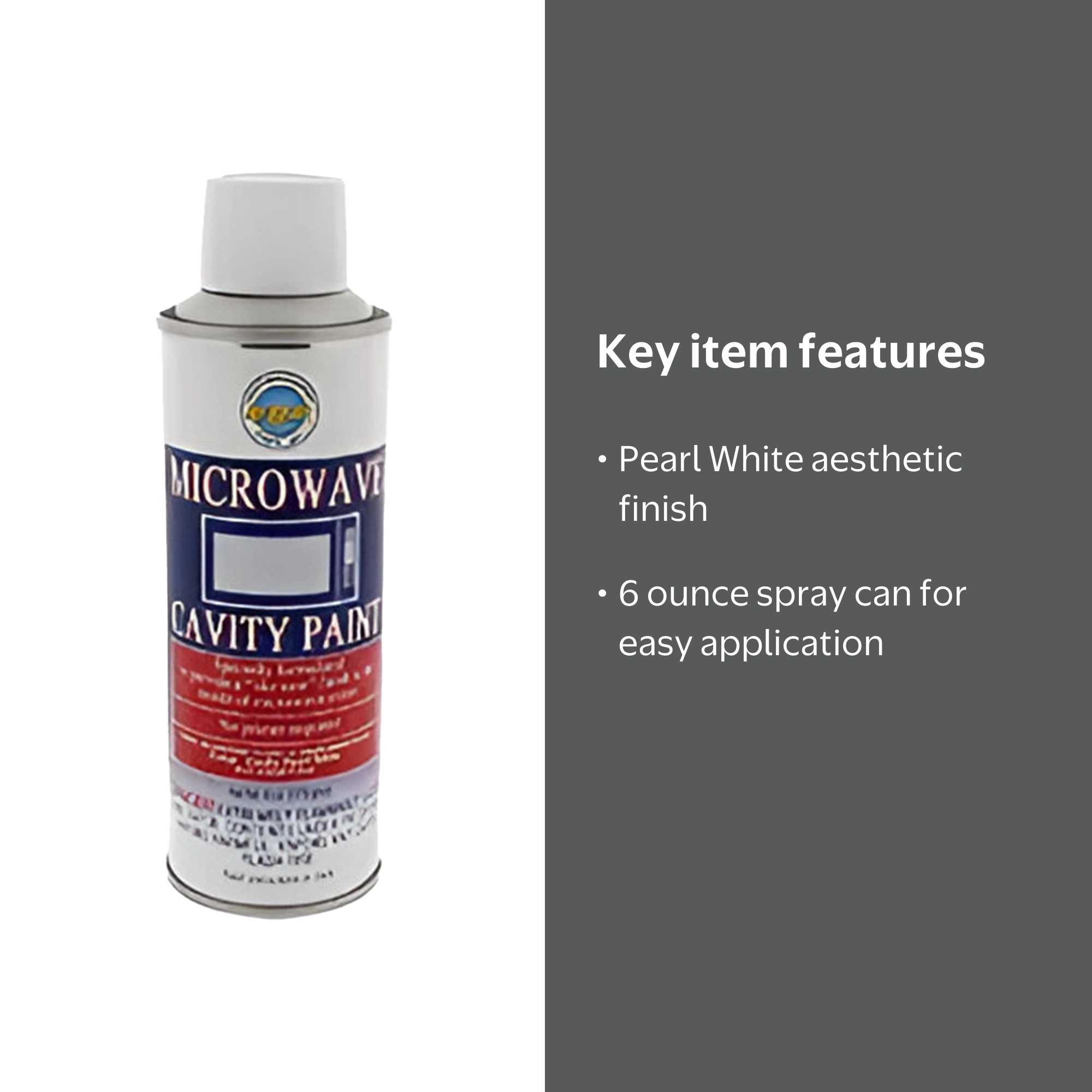 ERP Microwave Cavity Spray Paint 6oz in Pearl White for Microwave